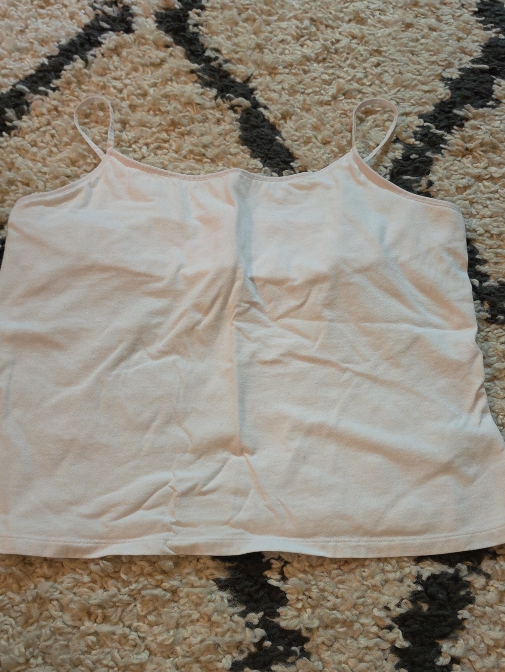 No Boundaries White Slim-Strap Cotton Camisole